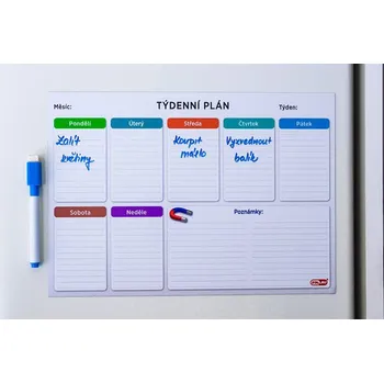 SOLLAU Magnetický týdenní plánovač kancelář - SADA 3 ks