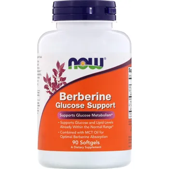 Přírodní produkt Now Foods Berberine Glucose Support 90 cps.