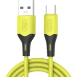 Datový kabel USB-C KAKU Skin Feel (KSC-393) 3,2A 1m - žlutý