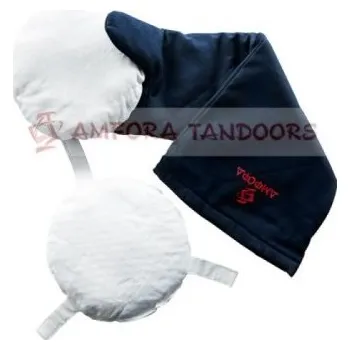 Zahradní gril Rukavice a polštářky 2 ks na výrobu chleba v tandoor peci Amfora 0002949 (Amfora Tandoors 0002949 Sada rukavice a dva polštářky na výrobu chleba, tortill v keramické peci tandoor)