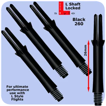 Násadky L-style L-shaft 260 Black Midi