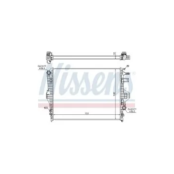 Chladič motoru Chladič motoru NISSENS 65299