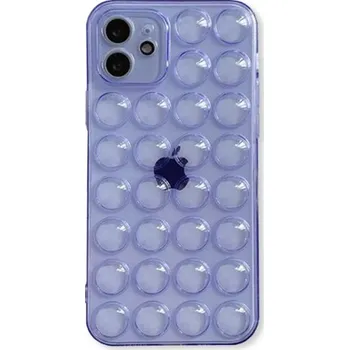 Ochranný kryt s bublinami pro iPhone 11 Pro - fialový