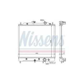 Chladič motoru Chladič motoru NISSENS 62817
