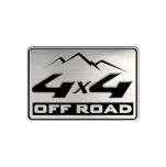 Samolepka na auto design Aluminum Emblem - 4x4 OFF ROAD (rozměr 5,5x3,6cm) SLEVA 5%