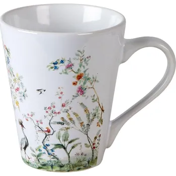 Clayre & Eef, Holandsko Clayre & Eef - Hrníček BIRDS IN PARADISE - Ø 9*10 cm / 300 ml