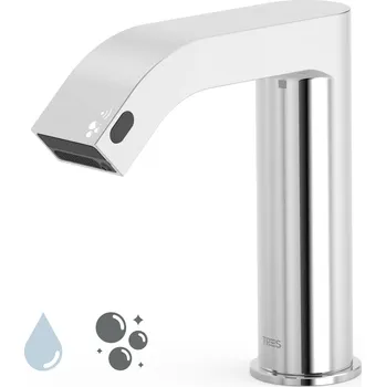 Tres Faucet Umyvadlová baterie s bezdotykovým dávkovačem mýdla, 1600ml, chrom, 39210306