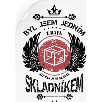 Samolepící dekorace Samolepka Byl jsem jedním z davu, ale pak jsem se stal skladníkem