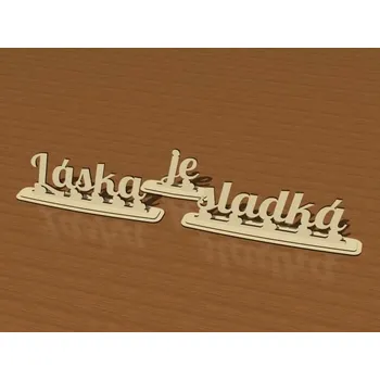 Jmenovka na stůl Pelisport Láska je sladká přírodní varianta