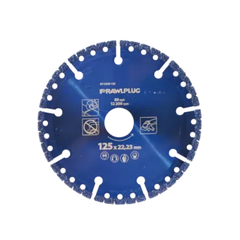 Řezný kotouč RAWLPLUG RT-DDE diamantový kotouč univerzální 125x22,3mm