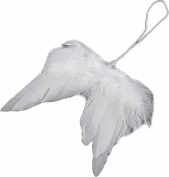Vánoční ozdoba Kraftika Andělská křídla malá 10 cm bílá