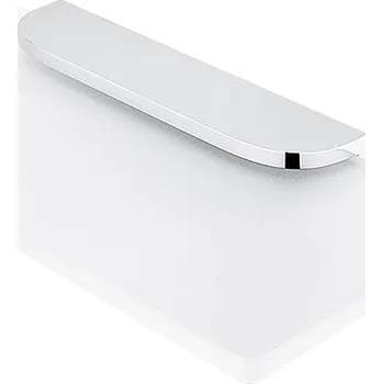 Koupelnový nábytek Polička do koupelny na mobil a drobnosti skleněná, sklo bílé extra čiré matné, úchyt chrom, 20 cm NIMCO NIKAU NK 30091B-20-26 Nimco