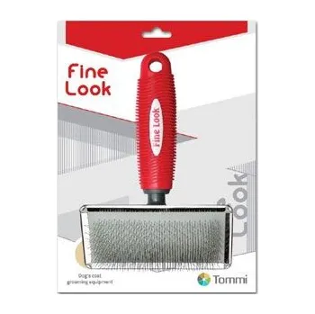 Kartáč pro zvířata Kartáč jemný Fine Look L red image 12x18cm