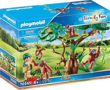 Stavebnice Playmobil Playmobil Family Fun 70345 Orangutani na stromě