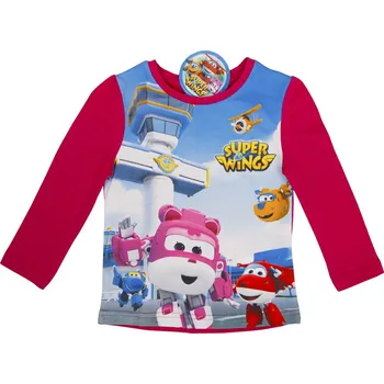 Super Wings dívčí červené tričko s potiskem Velikost: 104