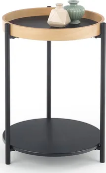Konferenční stolek Halmar Rolo 45 x 45 x 55 cm černý/dub