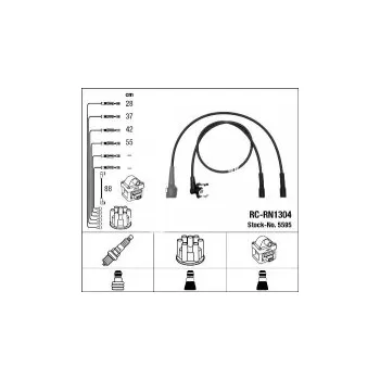 Zapalovací kabel Sada kabelů pro zapalování NGK RC-RN1304 - RENAULT