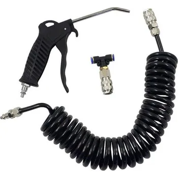 Příslušenství ke kompresoru Tlaková hadice 5m, s pistolí a koncovkami 5x8 mm, 13 ATM, 02159