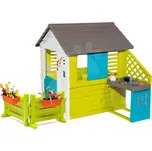 Domeček Nature Smoby s kuchyňkou zahrádkou a elektronickým zvonkem
