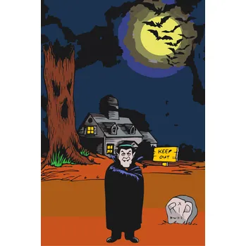 Malování podle čísel - Dracula Velikost: 40x60cm, Rámování: Pouze srolované plátno