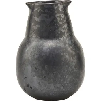 House Doctor, Kameninový džbánek Pion Black/Brown | černá, hnědá