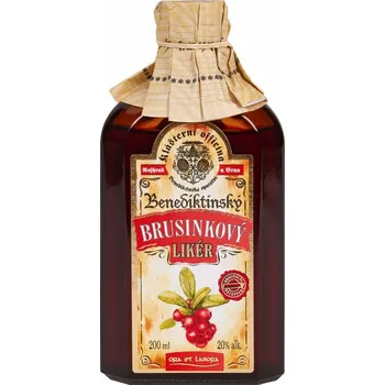 Likér Klášterní officína Bylinný likér BRUSINKA 20% 200 ml