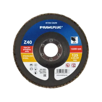Brusný kotouč RAWLPLUG Kotouč lamelový zirkonový RT-FDI pro broušení nerezové oceli Varianta: 125 mm..