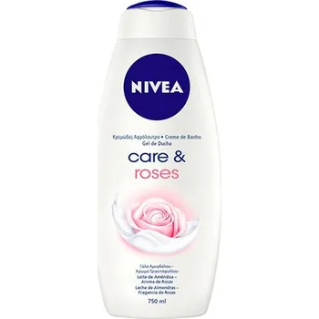 Sprchový gel Nivea Care & Roses hydratační sprchový krém pro ženy