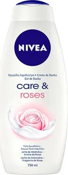 Sprchový gel Nivea Care & Roses hydratační sprchový krém pro ženy