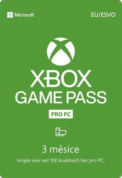 Herní předplatné Microsoft Xbox Game Pass pro PC 3 měsíce (QHT-00003)