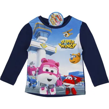 Dívčí tričko Super Wings dívčí modré tričko s potiskem Velikost: 104