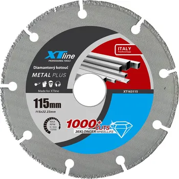 Řezný kotouč XTLINE Kotouč univerzální na ocel | 115x1,2x22,2 mm