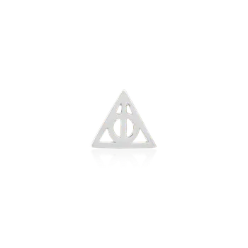Piercing Junipurr jewelry Junipurr jewelry DEATHLY HALLOWS 14kt bílé zlato 585/1000 - koncovka piercingu