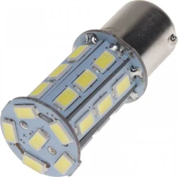 Autožárovka LED žárovka 12V s paticí BA15s bílá 27LED/3SMD
