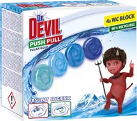 Dr. Devil Push Pull Gel WC blok bez košíku 4x 20 g