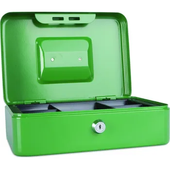 Příruční pokladna Donau Přenosná příruční pokladna 25 x 18 x 9 cm zelená