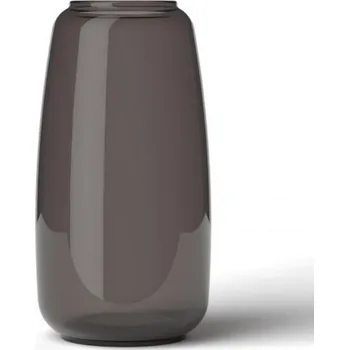 Váza Skleněná foukaná váza Lingby 1302 smoke brown H17,5, Lingby Porcelaen Dánsko