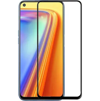 3x Picasee 3D tvrzené sklo s rámečkem pro Realme 7 - černé - 2+1 zdarma