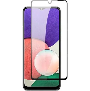 Picasee 3D ochranné tvrzené sklo s rámečkem pro Samsung Galaxy A22 A226B 5G - černé