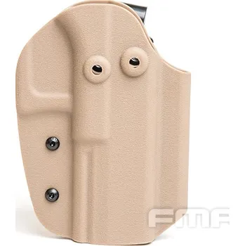 FMA Opaskové pouzdro KYDEX pro pistole G17, standardní přezka - Desert