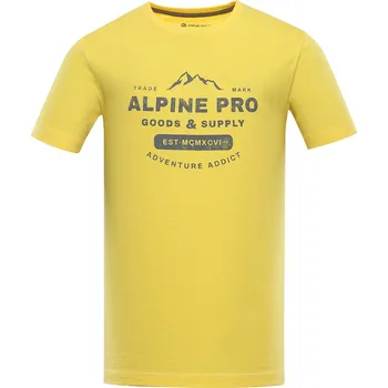 Pánské triko Alpine pro BYLID žluté - Žlutá, S