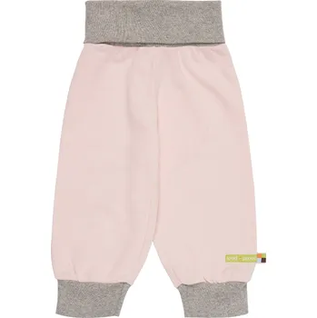 Dětské tepláky Růžová, šedivé náplety loud + proud Velikost: 74/80