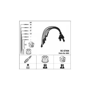 Zapalovací kabel Sada kabelů pro zapalování NGK RC-ST404 - SEAT