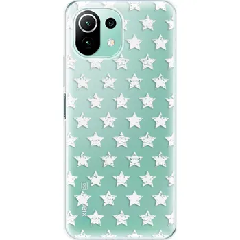 Telefonní příslušenství Odolné silikonové pouzdro iSaprio - Stars Pattern - white - Xiaomi Mi 11 Lite