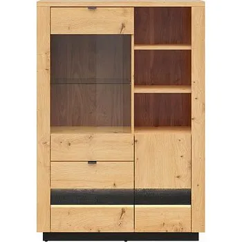 Knihovna OSTIA vitrína REG1D1W2S/15/10