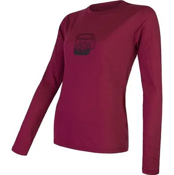 SENSOR MERINO ACTIVE PT MUG dámské triko dl.rukáv lilla Velikost: XL