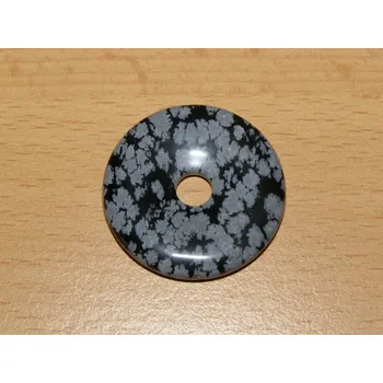 Drahý kámen Obsidián vločkový - Donut - kdm97