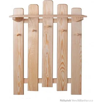 Věšák dřevěný závěsný věšák z masivního dřeva borovice WS133 pacyg