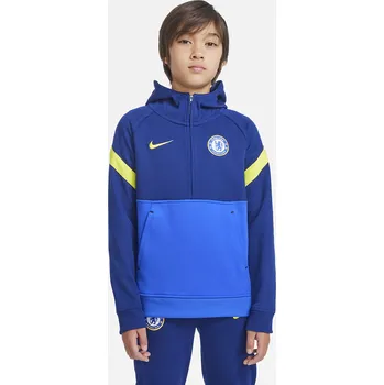 Chlapecká mikina NIKE Chelsea FC 22 modrá MB (137-147 cm)
