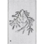 Lapuan Kankurit Lněná utěrka Havu 46x70, šedo-černá